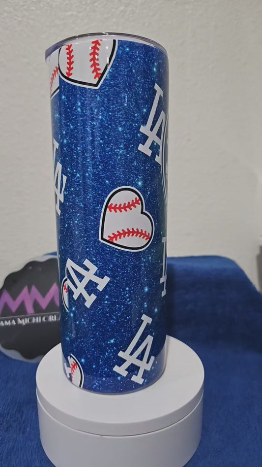 Dodgers Blue Glitter