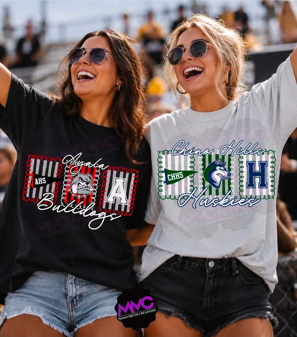 Triple Panel Mascot - Any School/Team